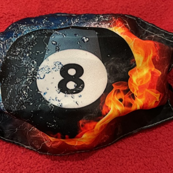 6/$20 New Magic 8 ball face mask - Picture 2 of 3